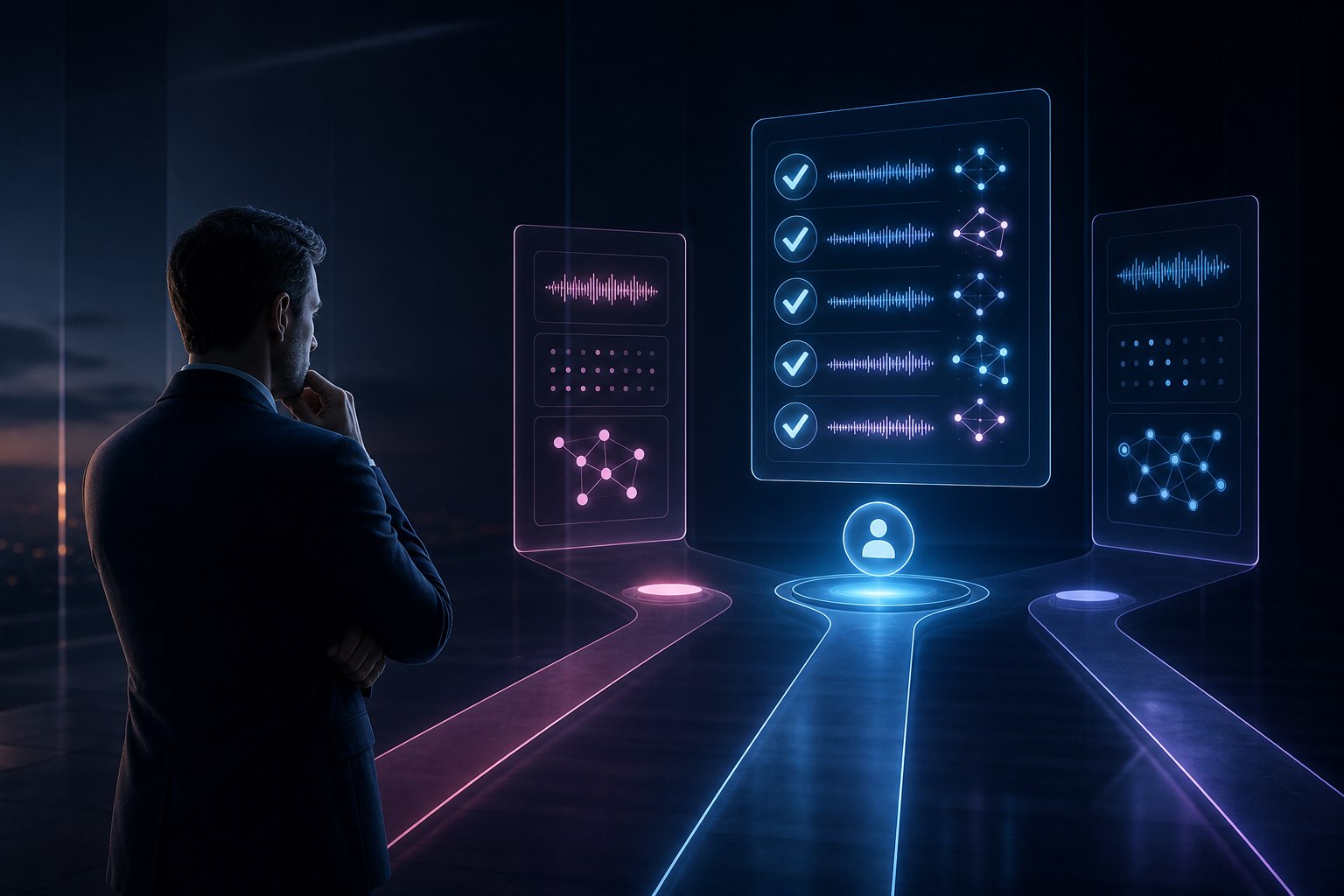 Editorial απεικόνιση για: AI voice agent, receptionist ή τηλεφωνικό κέντρο;